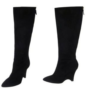 {kate spade} Black Suede Boots